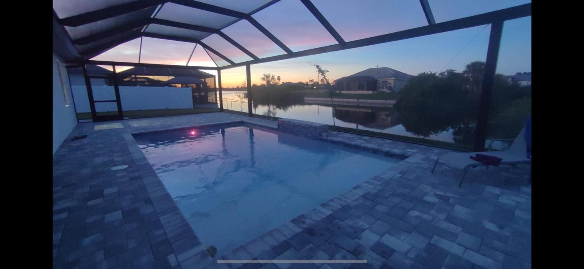 Newly Built Villa Ballerina With Heated Pool And Incredible View Into Beautiful Arrowheadcanal Cape Coral Exterior photo